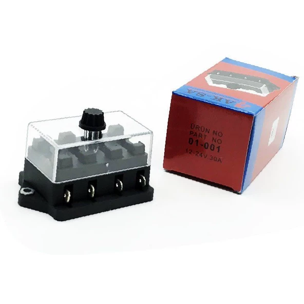 Aksa Üniversal Sigorta Kutusu 4'Lü Yeni Model Bıçak Sigortaya Uygun - 01-001 - 3