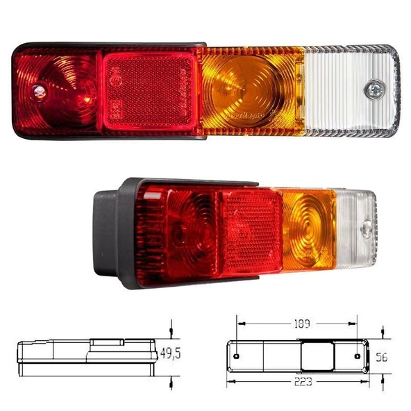Forklift Stop Lambası 4 Fonksiyonlu - 7254773 - 3