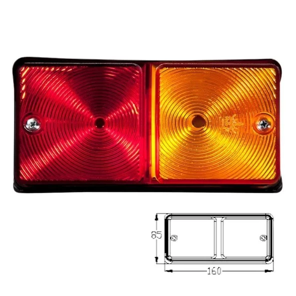 Traktör Stop Lambası Sağ Ford 3610-6610 - 822110-RH - 3