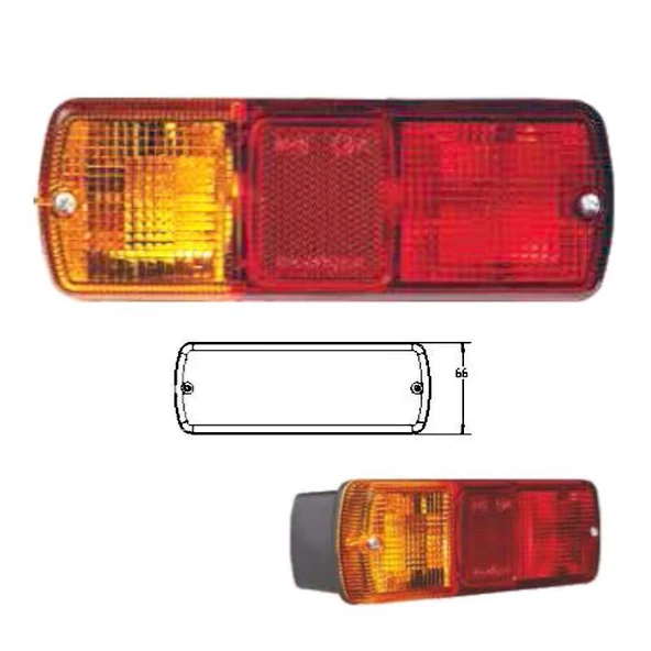 Jcb İş Makinesi Arka Stop Lambası Camı E.M. - 206278-C - Resim 2