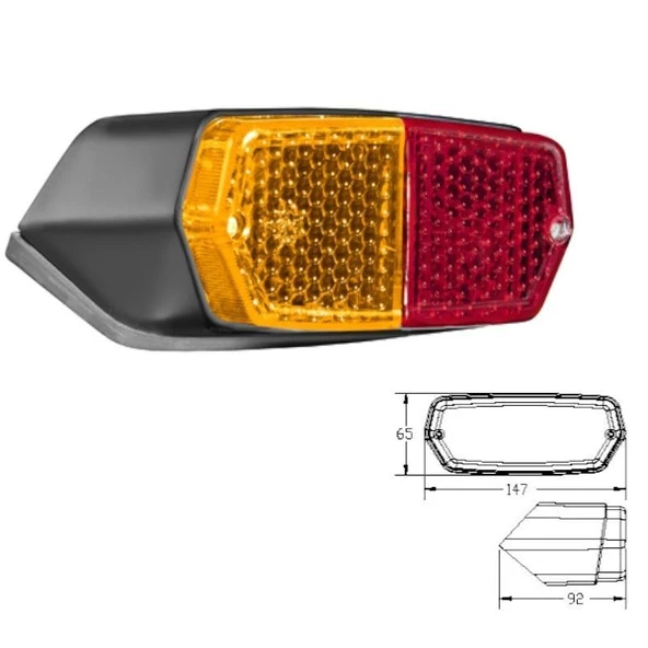 Traktör 480-640 Arka Stop Lambası Sol - 842119-LH - 3