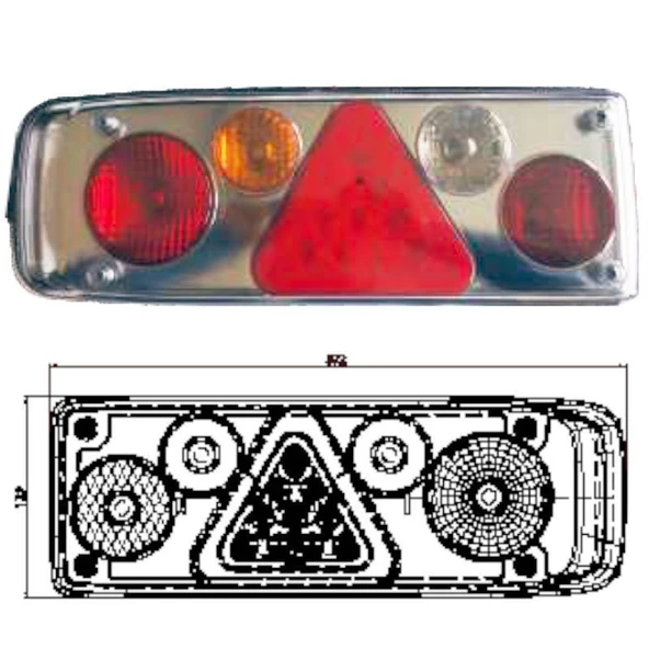 Kamyon Dorse Stop Sinyal Lambası Sağ - 201407-RH - 3