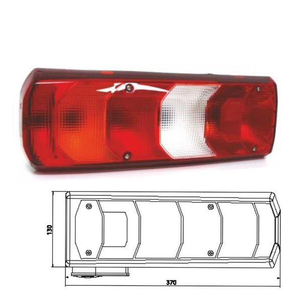 Üniversal Kamyon Dorse Stop Lambası Sol 202001-SKTLH - 202001-SKTLH - 3