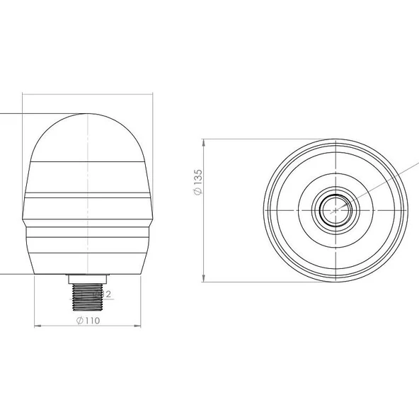 Massey Ferguson Döner Lamba 12V Sarı - 05 - 2