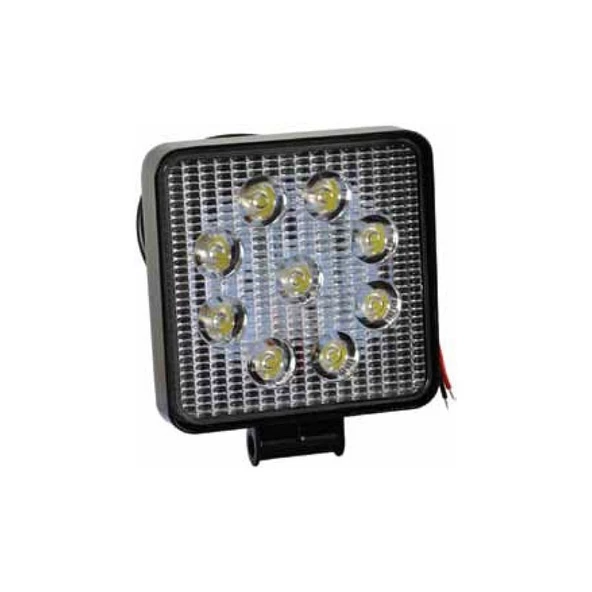 Kare Çalışma Lambası 9 Ledli 27W(Power Led) Beyaz - 90