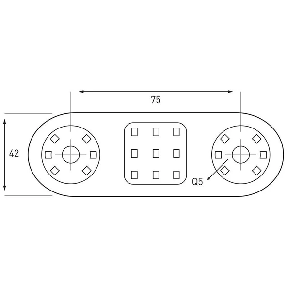 Üniversal 21 Ledli Dekor Lamba Sarı - 70-S - 2