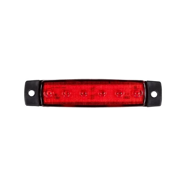 Parmak Lamba 6 Led'Li 92Mm 12V-24V Kırmızı - FR0172-R