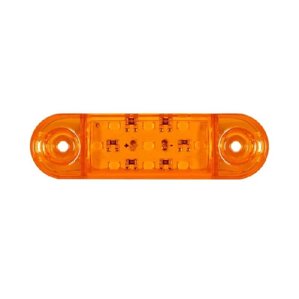 Parmak Lamba Oval 9 Led'Li 84Mm 12V-24V Sarı - FR0174-Y