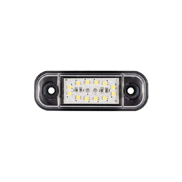 Parmak Lamba Oval 12 Led'Li 86Mm 12V-24V Beyaz - FR0175-W
