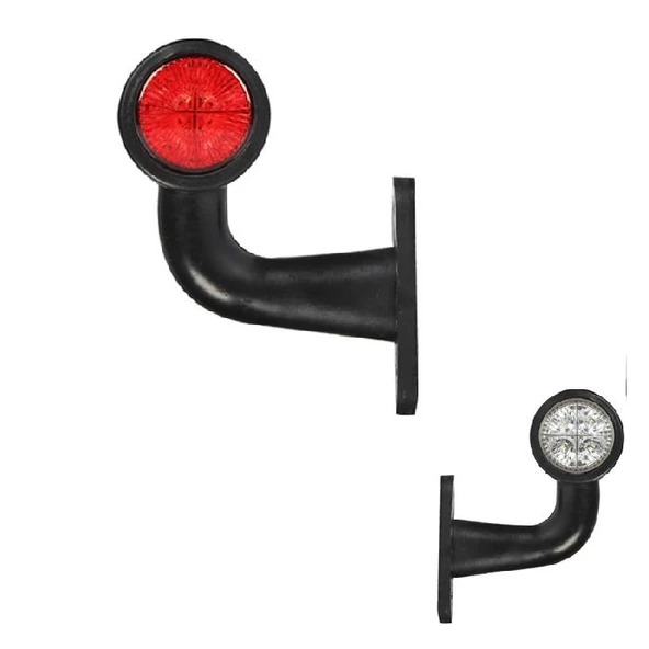 Kısa Eğri Lamba 8 Led'Li 130Mm 24V Beyaz - Kırmızı - FR0114-WR ürün görseli