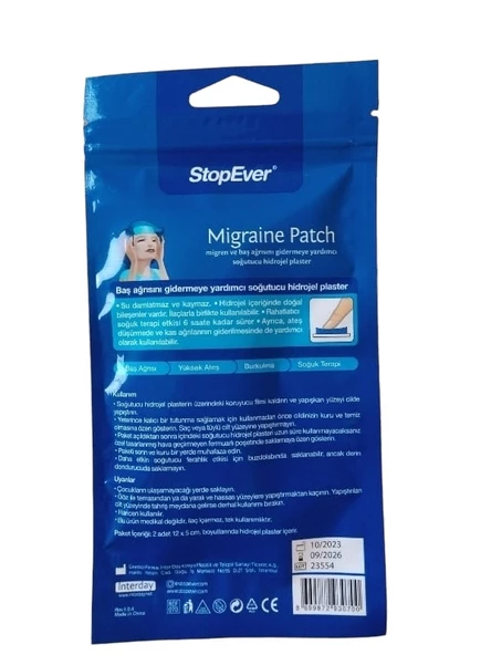 StopEver Migraine Patch Migren Bandı - 2