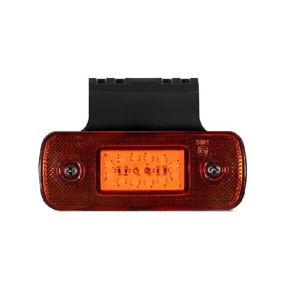 Yan İşaret Lamba Braketli 12 Led'Li 108Mm 12V-24V Sarı - FR0191-Y
