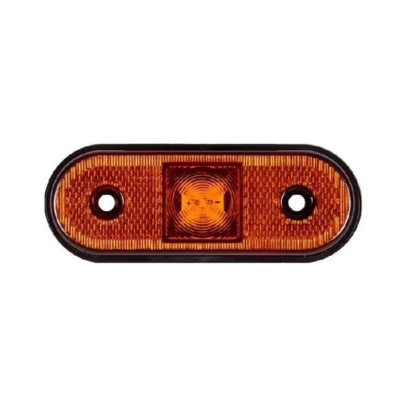 Oval İşaret Lamba 4 Led'Li 115Mm 12V-24V Sarı - FR0192-Y