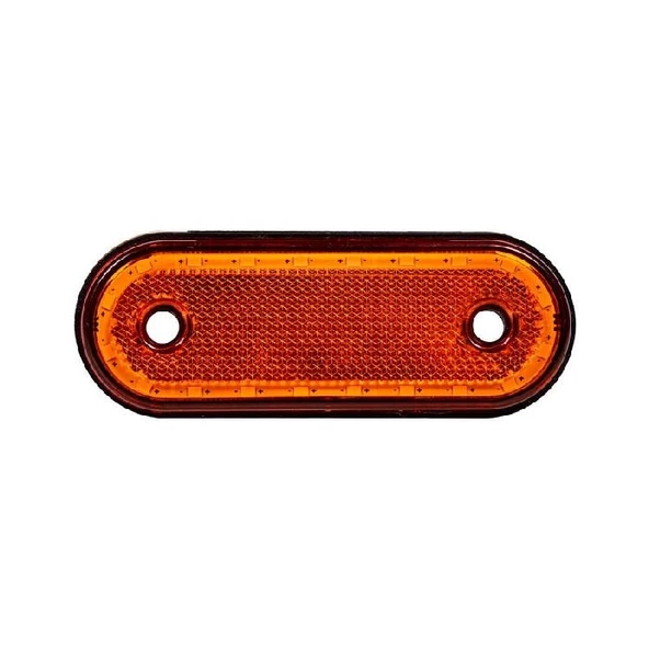 Oval Yan İşaret Lamba 20 Led'Li 115Mm 12V-24V Sarı - FR0292-Y