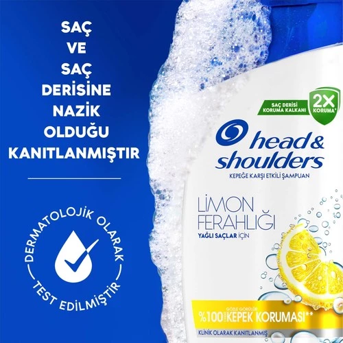 H&S Şampuan Limon Ferahlığı 1in1 330 Ml - 6