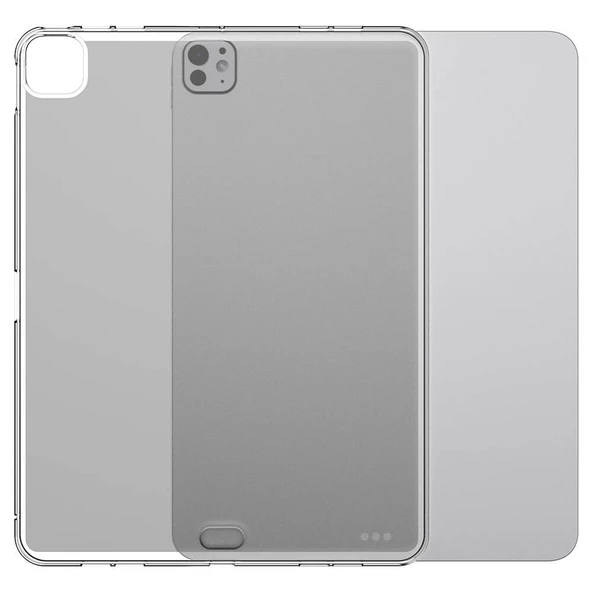 Apple iPad Pro 13 2024 Kılıf  Tablet Süper Silikon Kapak - Resim 3