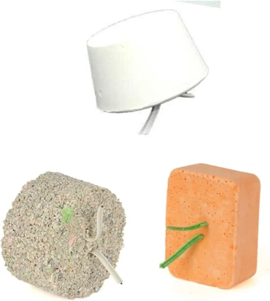 Kuşlar İçin Gaga Taşı Seti (Mineral Blok + Enerji Blok + Beak Stone Gaga Taşı)