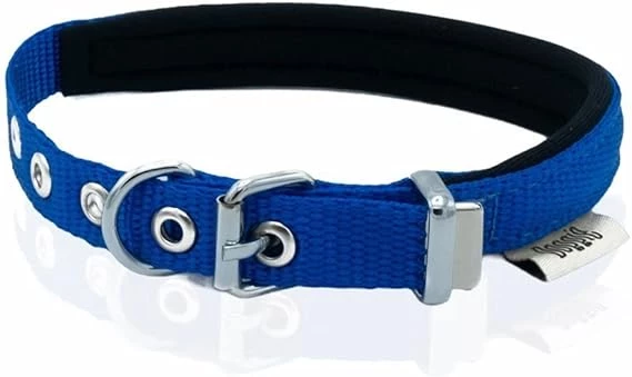 Doggie Konfor Dokuma Boyun Tasması Royalblue 1,5x25 30 Cm  1,5X25-30CmLacivert