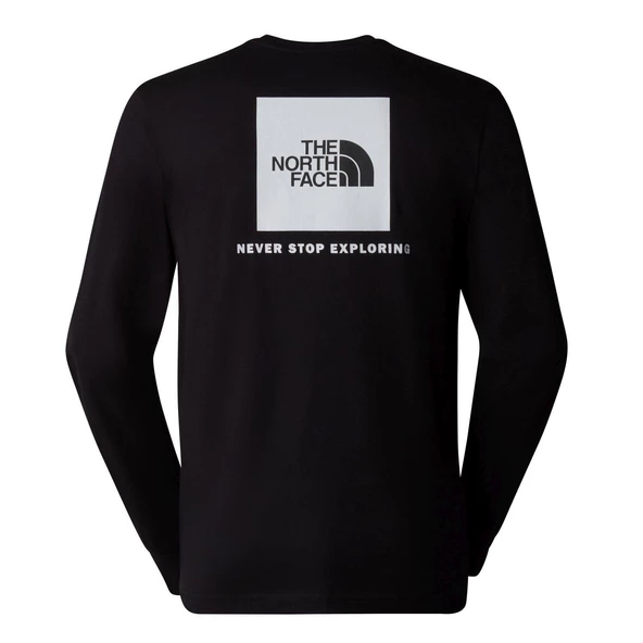 The North Face Erkek L/S BOX NSE Tişört NF0A87NNJK31 - Resim 3