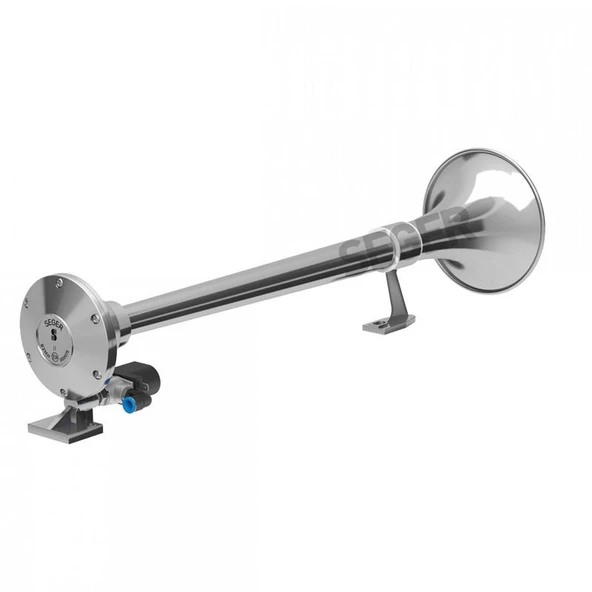 SEGER-82Mh Marin Havalı Korna 12V, Krom Borulu - 2