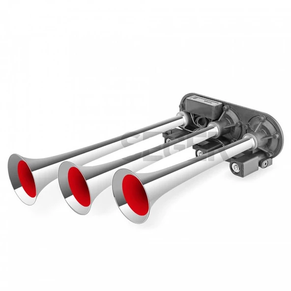 SEGER-82Eh Dalidali Arap Havalı Korna 24V, Krom Borulu, Melodili, Hızlı - Yavaş Opsiyon, Saydırmalı - 3