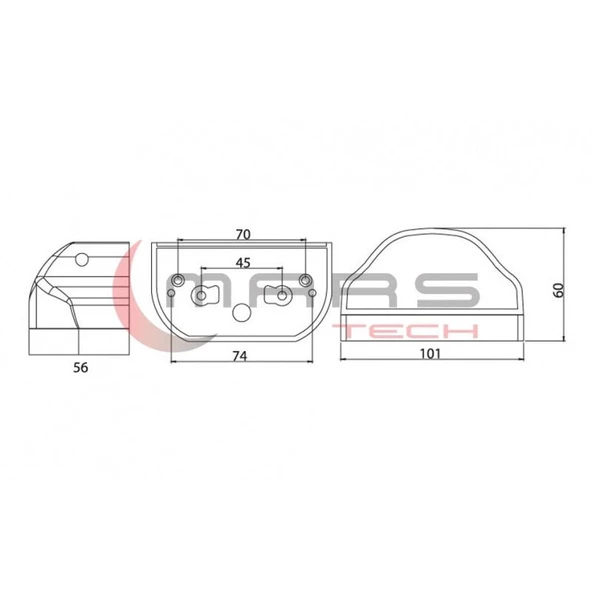 Universal Microstra Ms1 Plakalık Lamba Mavi 710403 - 2