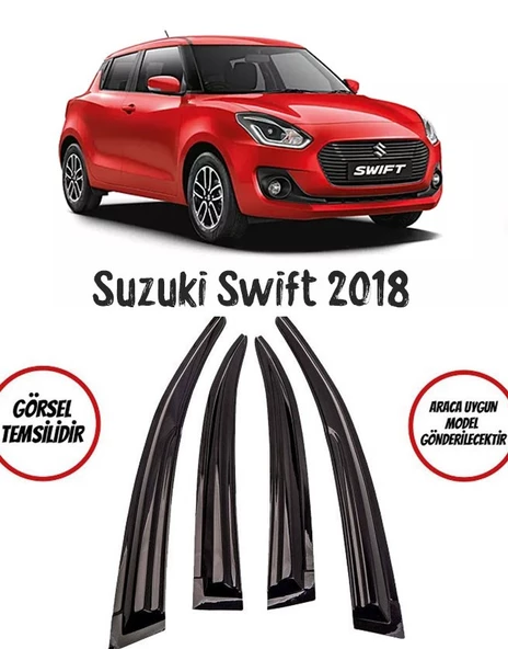 Suzuki Swift Cam Rüzgarlığı 4-lü 2018 Ve Üzeri Takım