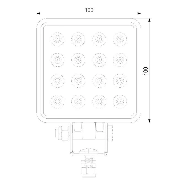 Sanel12V/24V 16 Ledli Çalışma Lambası 1500 lumen 9w SWL100-1500 - 4
