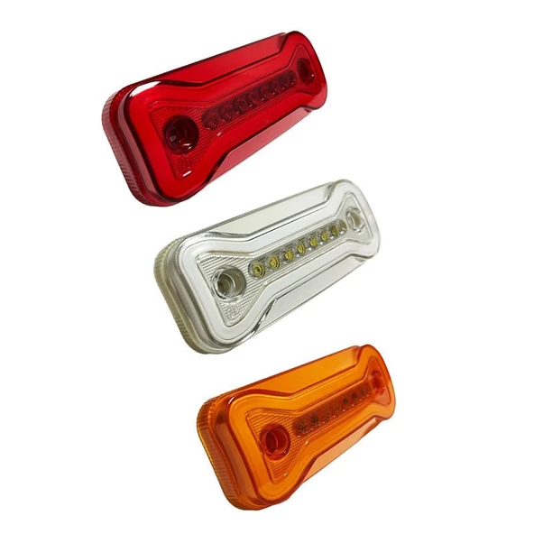 Universal Neon Led 2 Fonksiyonlu Yan Lamba 12-24V Uyumlu Sarı - 3