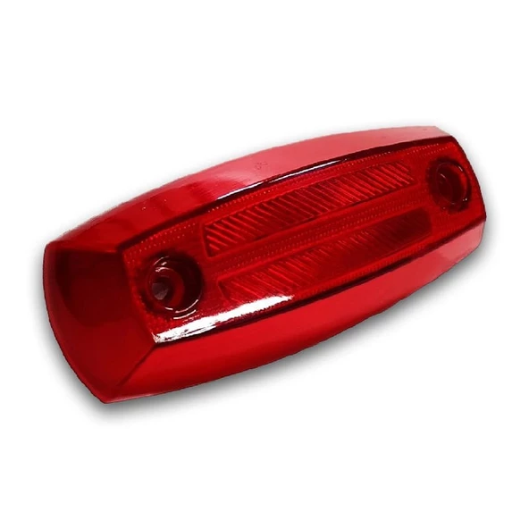 Universal Neon Led 2 Fonksiyonlu Yan Lamba 12-24V Uyumlu Kırmızı