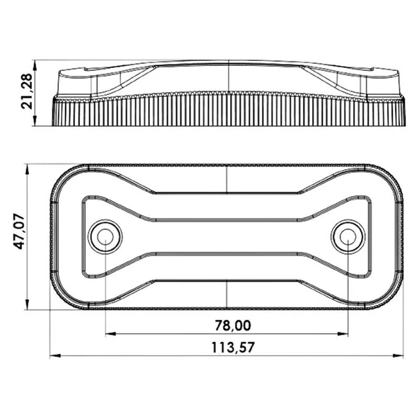 Universal Neon Led 2 Fonksiyonlu Yan Lamba 12-24V Uyumlu Sarı - 2