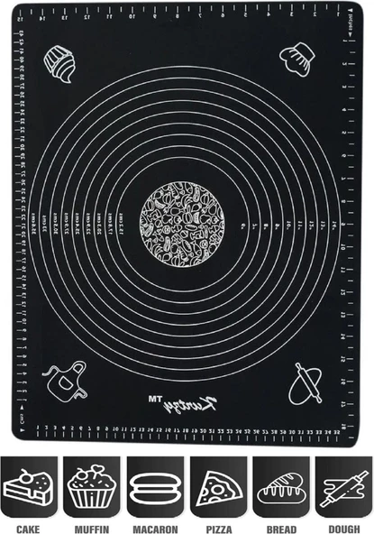 Hayal Sepeti Hamur Matı Açma Silikon Hamur Açma Pasta Fırın Hamur Matı Alt Açma - 4