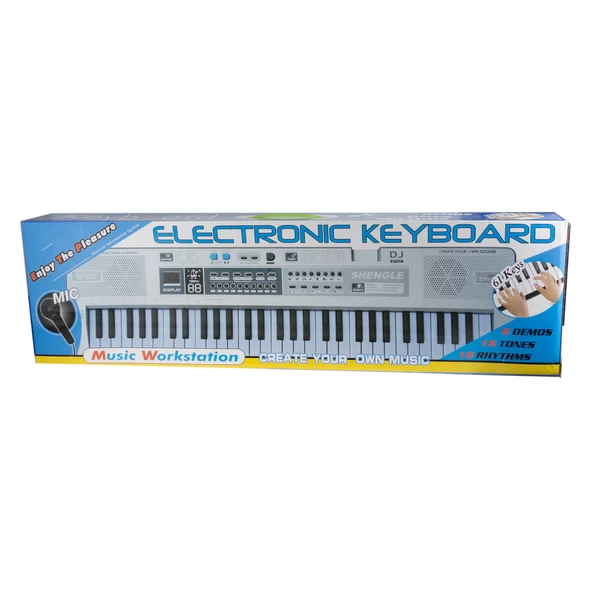 Oyuncak Org 61 Tuşlu Mq6109 Mikrofonlu Org Çocuk Piyano Büyük Boy - 2