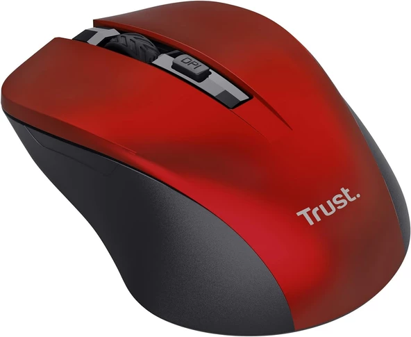 Trust 21871 Mydo Kırmızı Wireless Optik Mouse - Resim 4