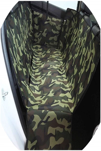 Araç Içi Arka Koltuk Köpek Örtüsü Kamuflaj Desenli Kedi Köpek Yatağı - 2