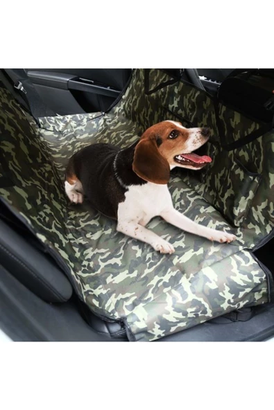 2 Adet Araç Içi Arka Koltuk Sıvı Geçirmez Kedi Köpek Örtüsü (kamuflaj Desenli) Bunabayılacaksınız - 3