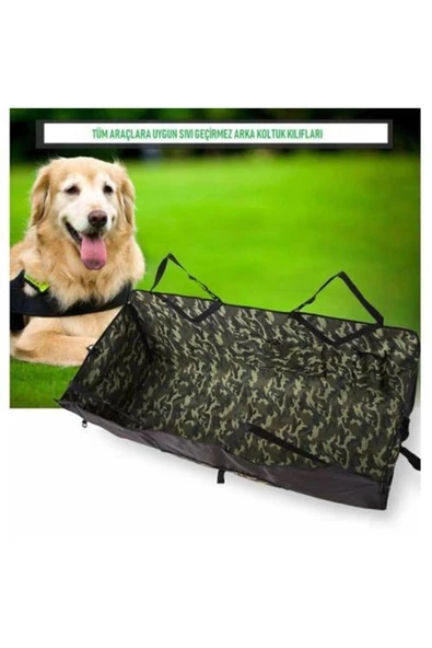 Araç Içi Arka Koltuk Köpek Örtüsü (kamuflaj Desenli) - 2