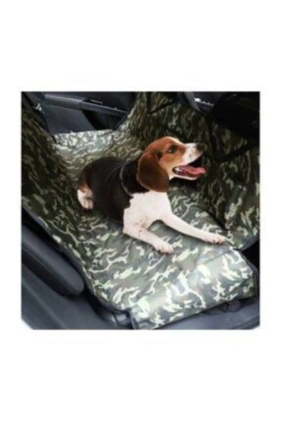 Kamuflaj Desenli Araç Içi Köpek Örtüsü Arka Koltuk Havuzlu Su Geçirmez - 5