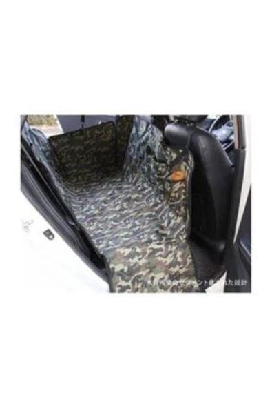Kamuflaj Desenli Araç Içi Köpek Örtüsü Arka Koltuk Havuzlu Su Geçirmez - 4