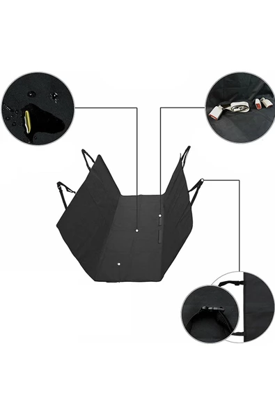 Oto Koltuk Koruma Kılıfı Örtüsü Köpek Için Su Geçirmez Araba Arka Evcil Hayvan Minderi - 5