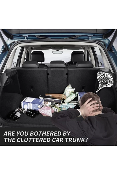 Oto Organizer Bagaj Eşya Düzenleyici 8 Cepli Koltuk Arkası Bagaj Çanta - Resim 5