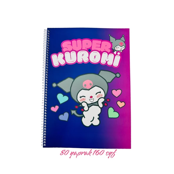 KUROMİ DEFTER SETİ,KUROMİ ÇİZGİLİ DEFTER,KARELİ DEFTER - 3