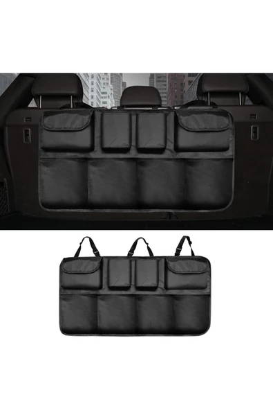 Araba Koltuk Arkası 8 Cepli Organizer Araç Oto Bagaj Içi Bod Düzenleyici Organizer Çanta - Resim 4