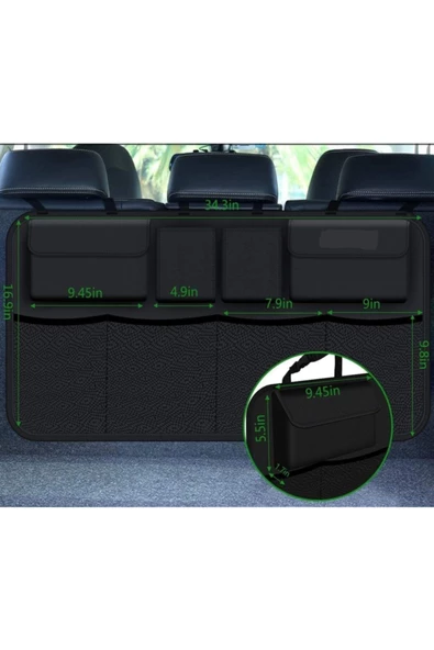 Araç Içi Bagaj Eşya Düzenleyici 8 Cepli Bagaj Çantası ürün görseli 1
