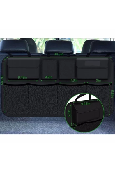 Newstyle Araç Bagaj Çantası Araç Koltuk Arkası Organizer Oto Bagaj Çantası - Resim 3