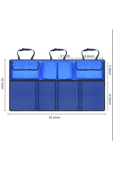 Araba Bagaj Içi Düzenleyici 8 Cepli Organizer - Resim 2