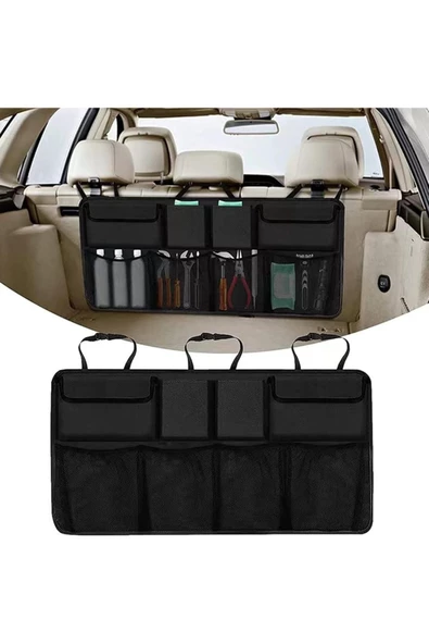 Araba araç oto Içi Bagaj Eşya Düzenleyici Çanta Organizer 8 Cep - Resim 6