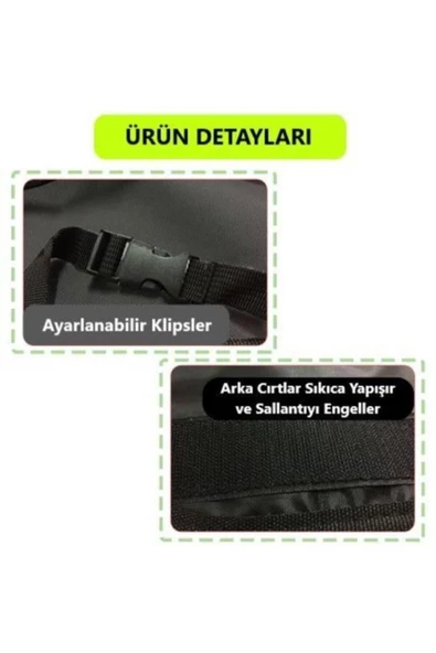 Araç Içi Bagaj Eşya Düzenleyici Oto Bagaj Organizer 8 Cepli Fileli - Resim 3