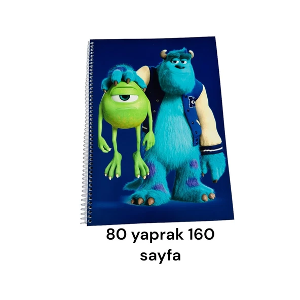 SEVİMLİ CANAVARLAR DEFTER SETİ,DEFTER,KARELİ DEFTER,ÇİZGİLİ DEFTER, - 2