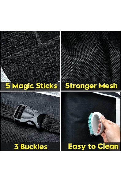 Araba Koltuk Arkası 8cepli Organizer Araç Oto Bagaj Içi Bod Düzenleyici - Resim 7